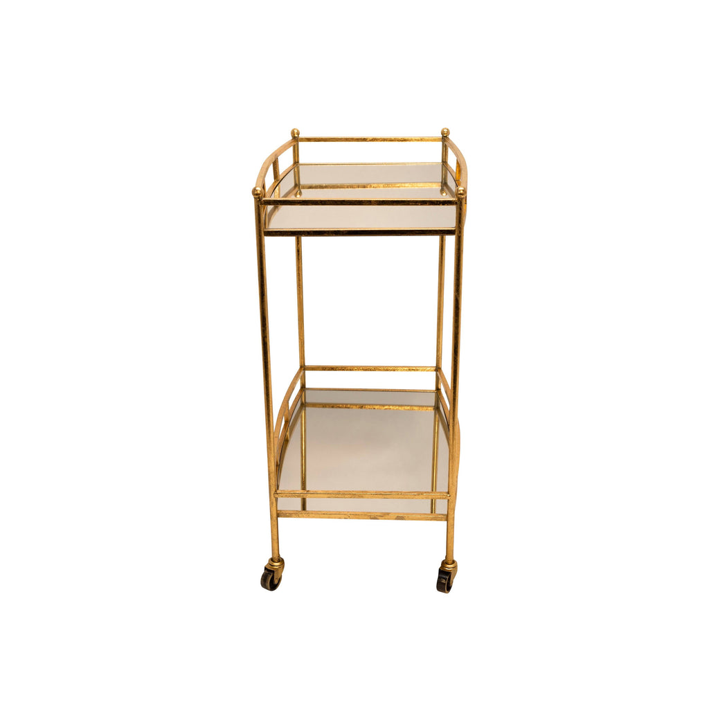 Gold 2 Tier Metal Bar Cart Z39435