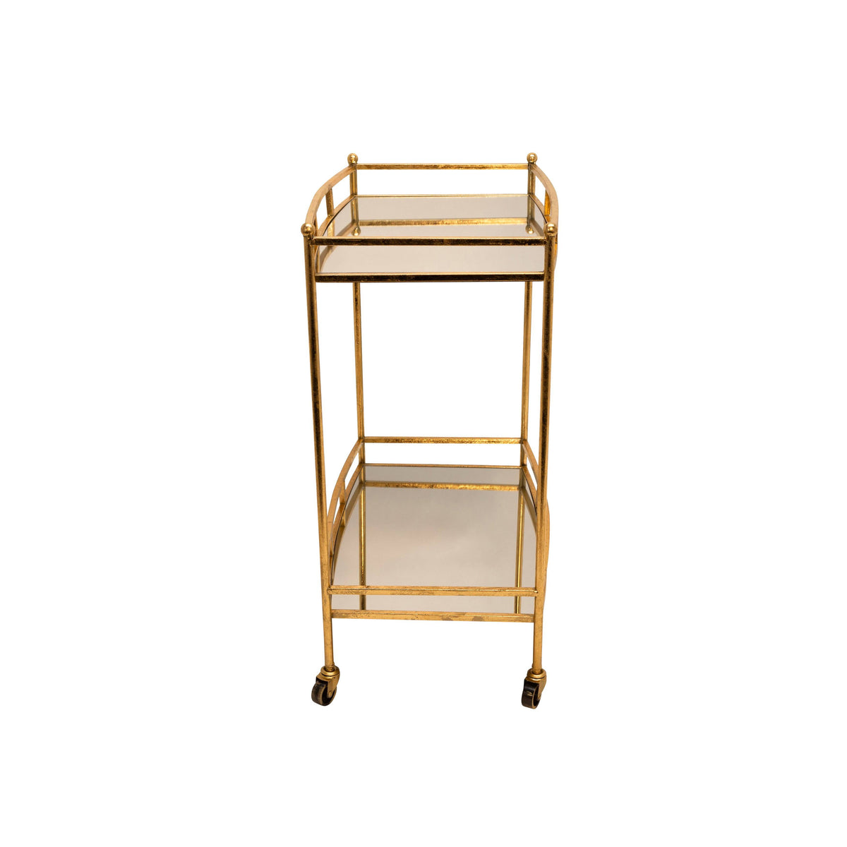 Gold 2 Tier Metal Bar Cart Z39435
