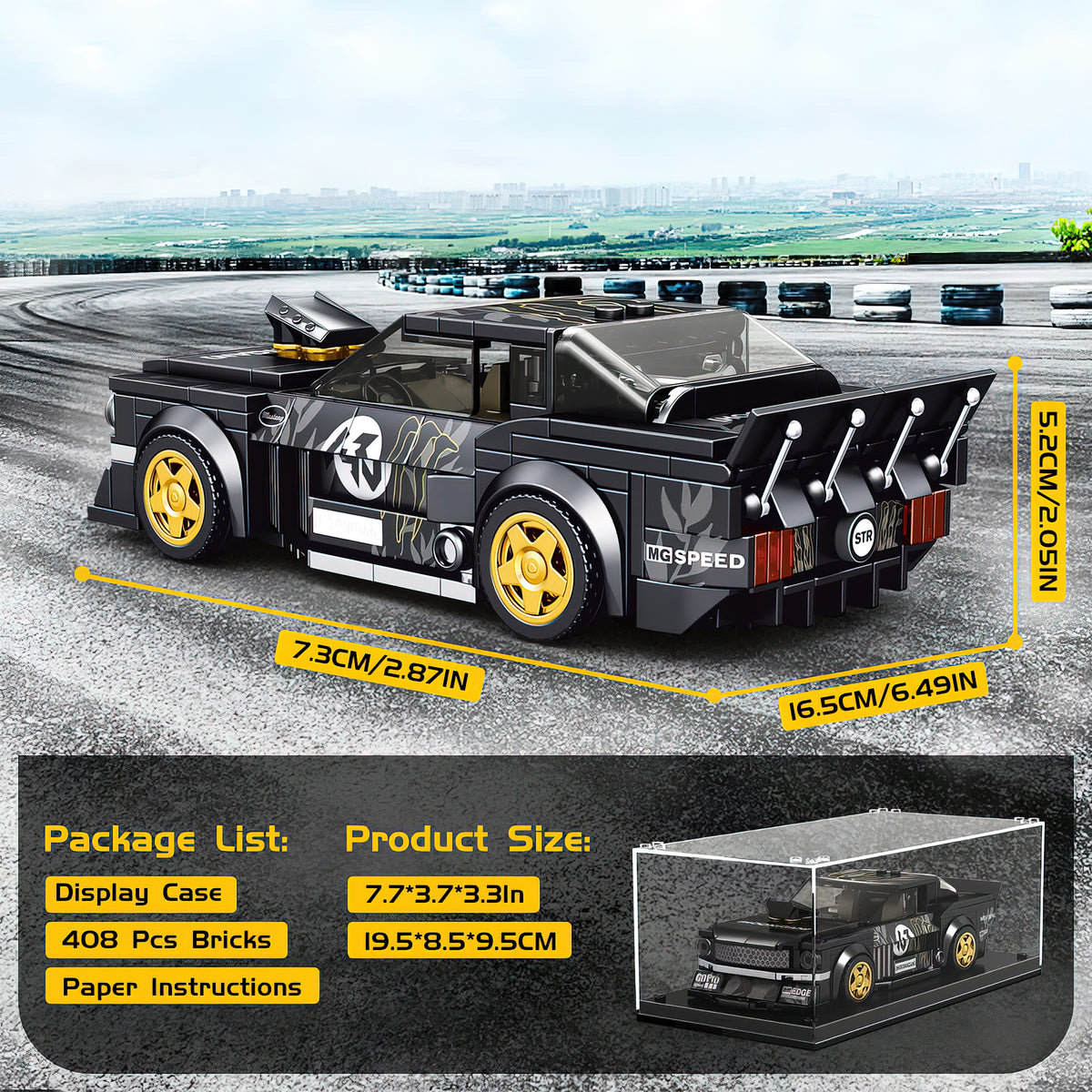 Black Car Building Block Set C839