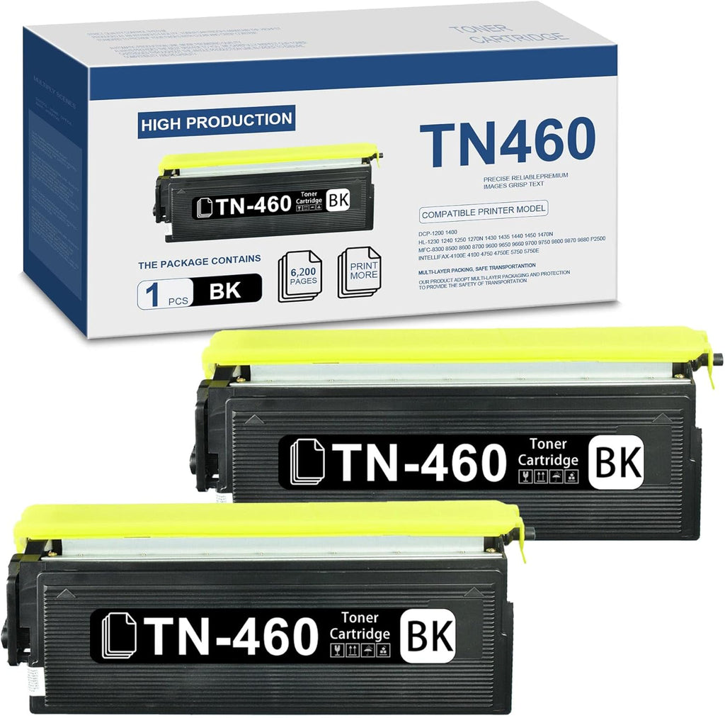 2 Pack Black Toner Cartridge for Brother Printers O571078