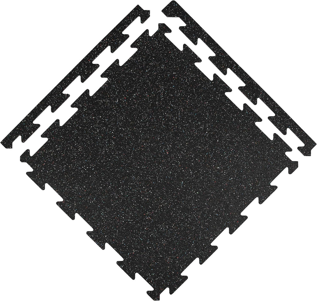 1/4 Inch Thick Eco-Lock Rubber Interlocking Floor Tiles P845570