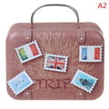 Metal Mini Suitcase Dollhouse Decoration R335