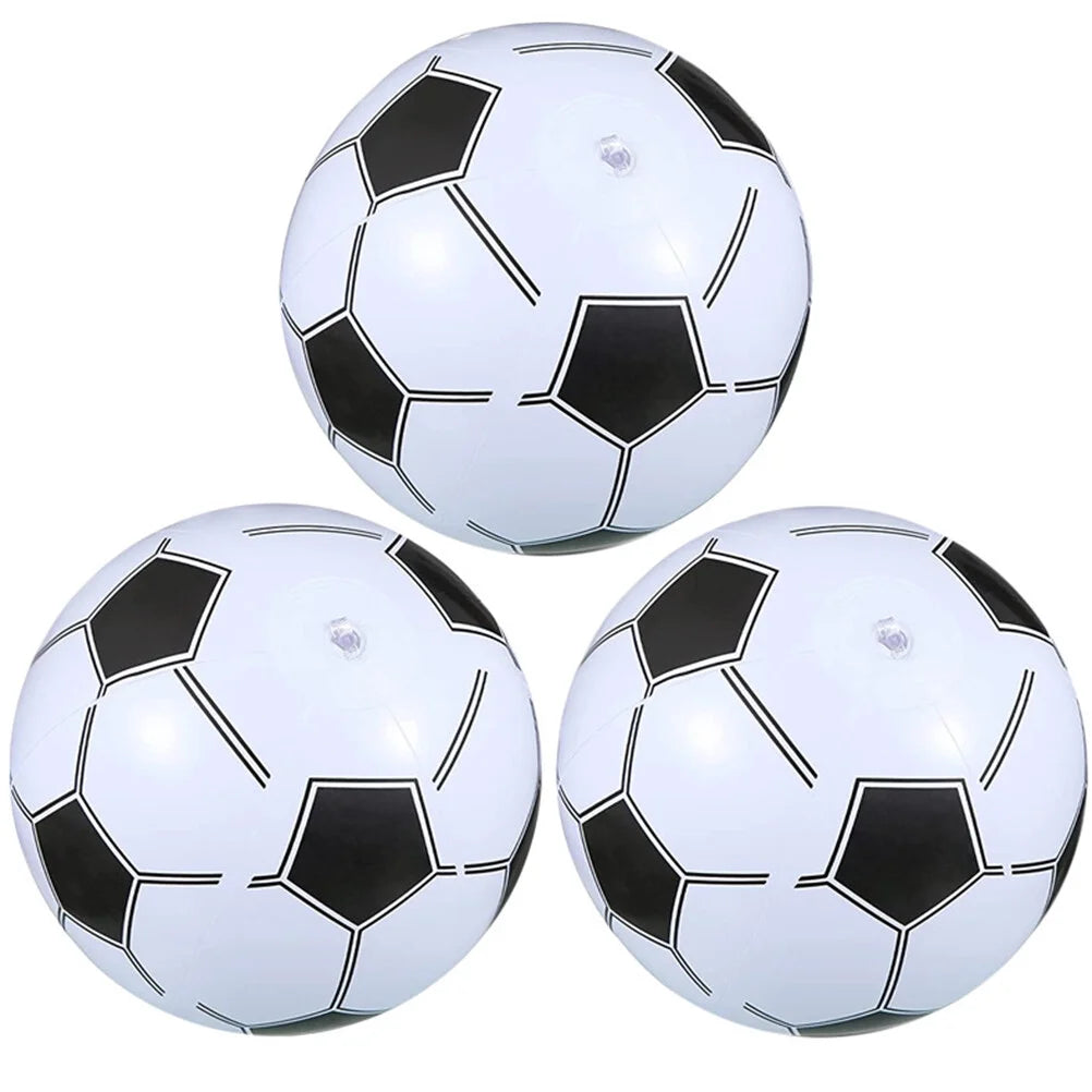 3Pcs Inflatable Footballs Beach Balls N78132