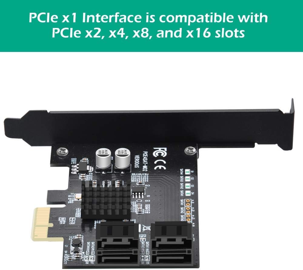 PCIe SATA Card 4 Port Expansion Card C935