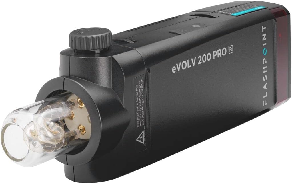 200Ws Pocket Flash Strobe with Bare Bulb and Speedlite Fresnel Flash Head B85324