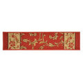 Rectangle 2&8x22 x 18& Floral Red Stair Tread Z119396