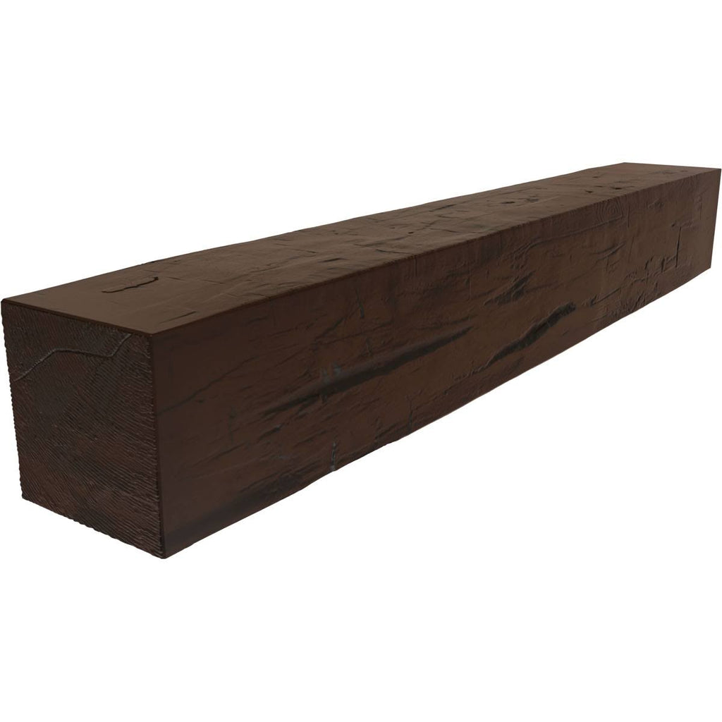 Hand Hewn Faux Wood Fireplace Mantel E847
