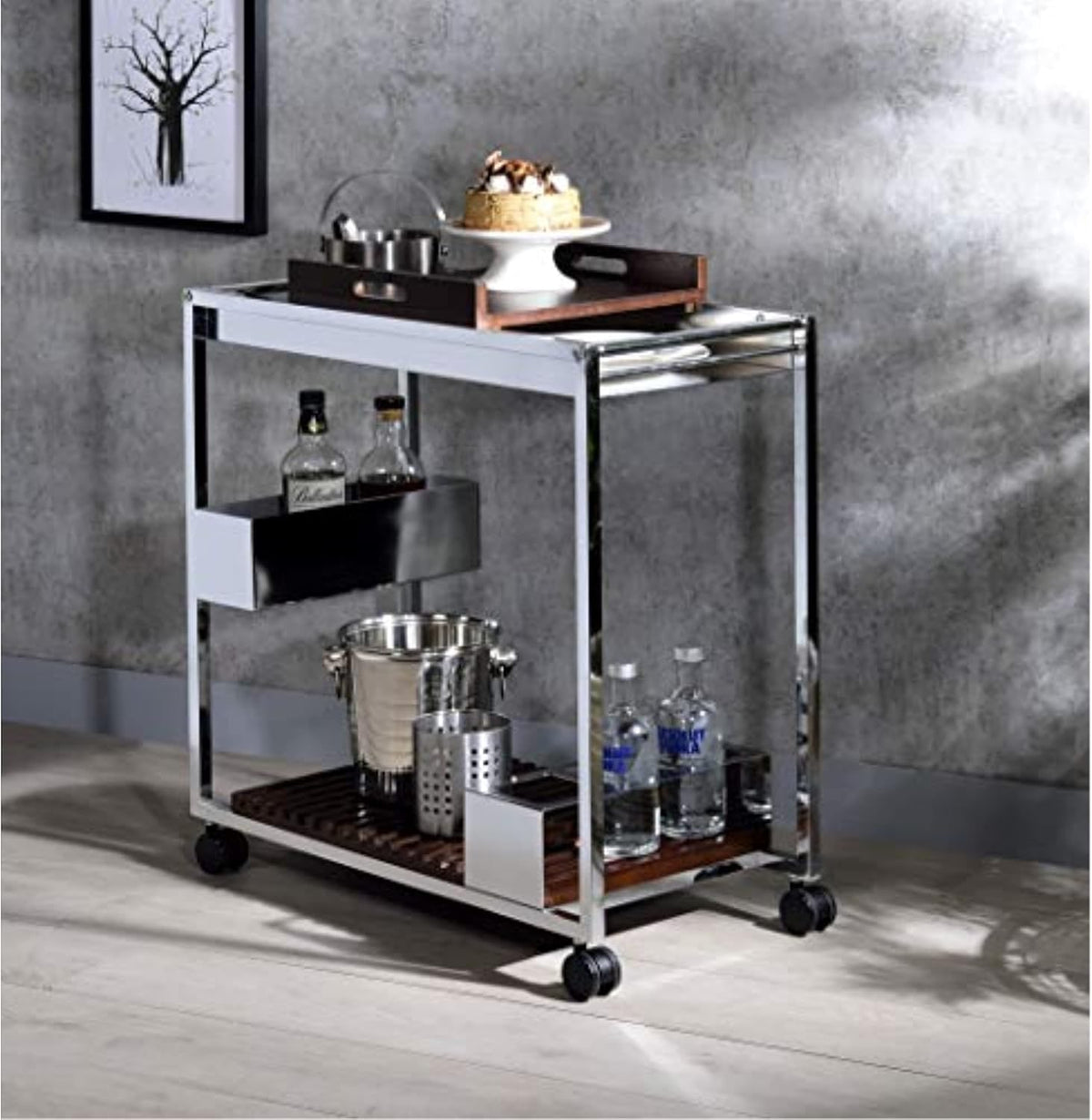Chrome Serving Cart X9420