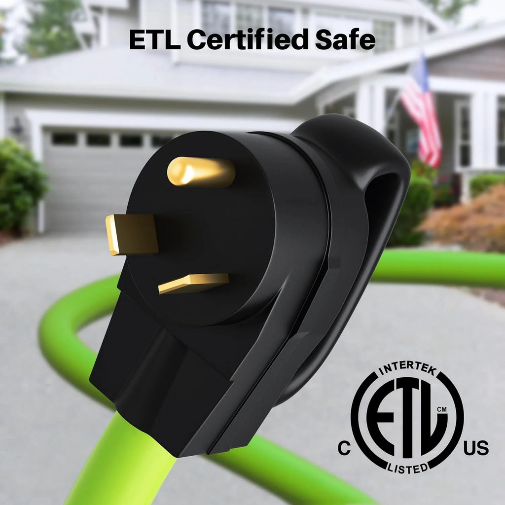 15 ft 30 Amp RV Extension Cord, 3-Prong 125/250-Volt 10/3 STW Locking Cable J853