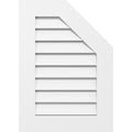 Half Octagon Top Right Surface Mount PVC Gable Vent C2773