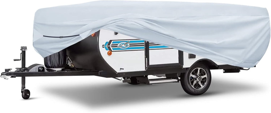 Silver 500D Popup RV Cover for 12 13 14ft Trailers, 87" W 42" H Z387