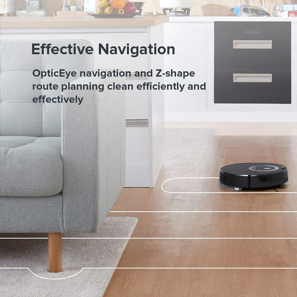Black Robot Vacuum and Mop M2214