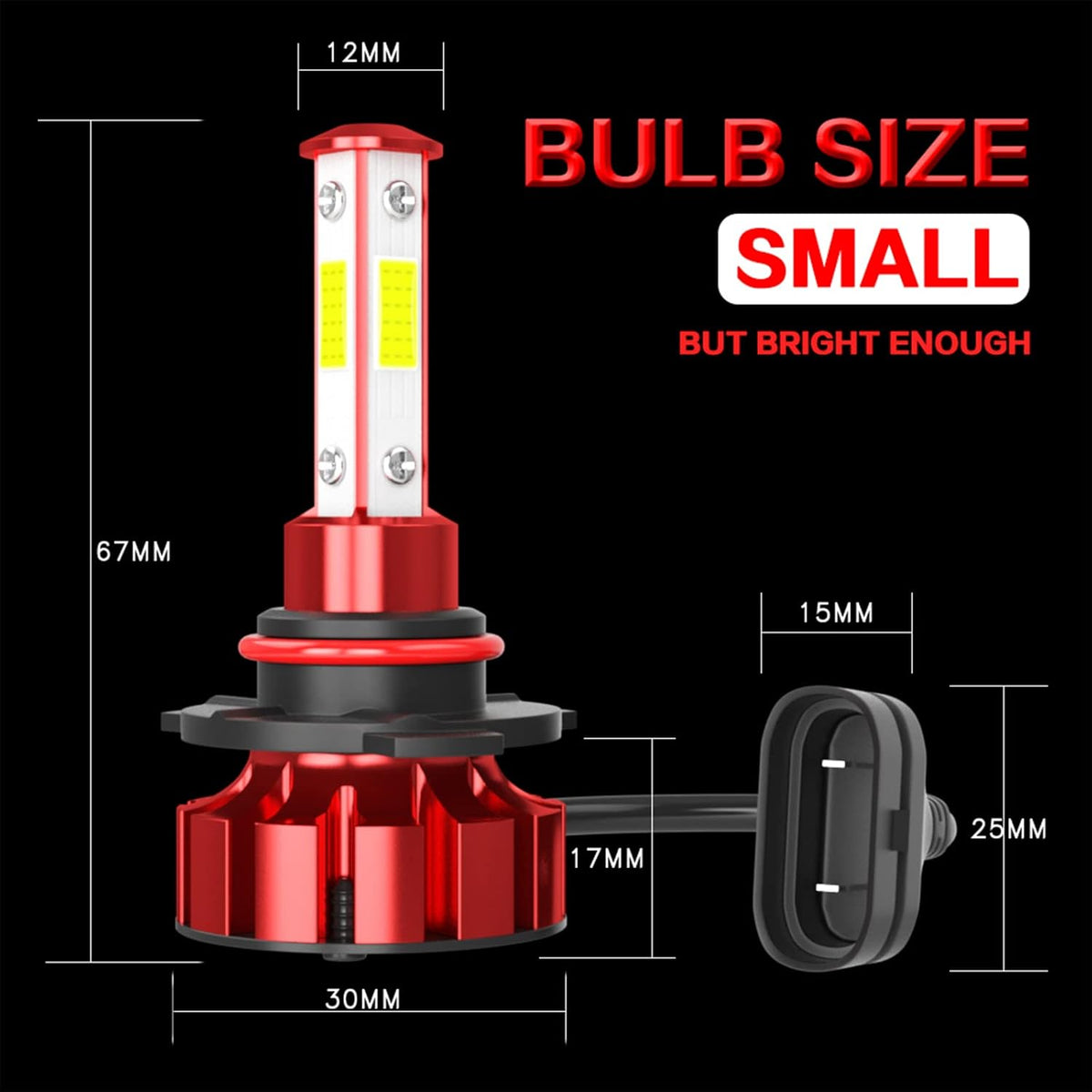 9005 HB3 H11 LED Headlights Combo, 6000K Cool White, 4-Pack R236113