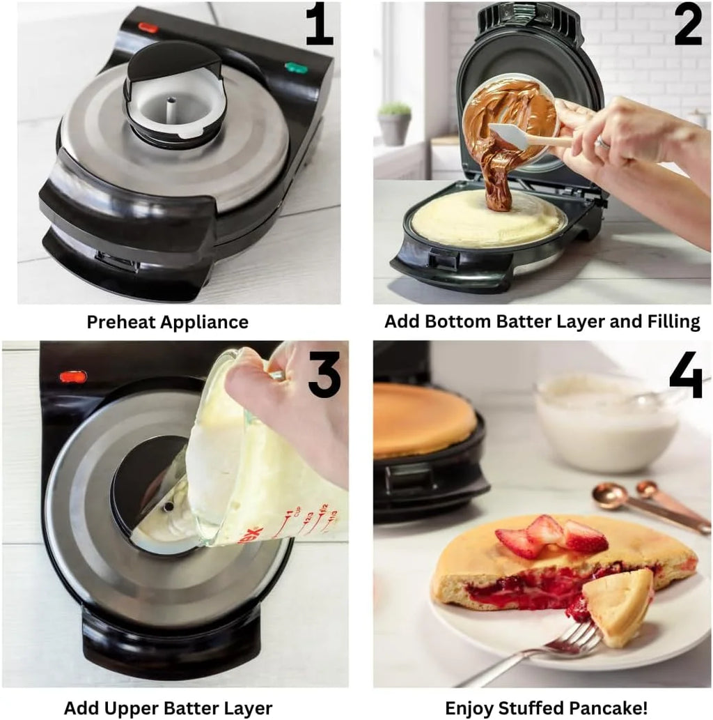 Giant Stuffed Pancake Maker Electric Nonstick J175