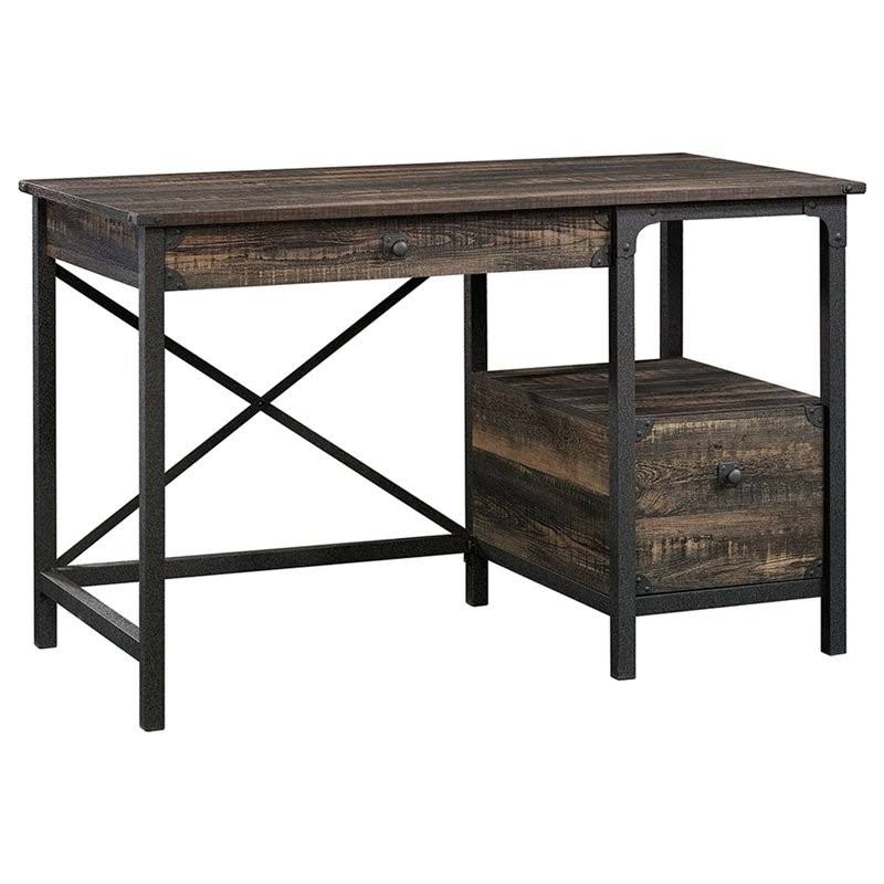 Carbon Oak and Black Writing Desk R828