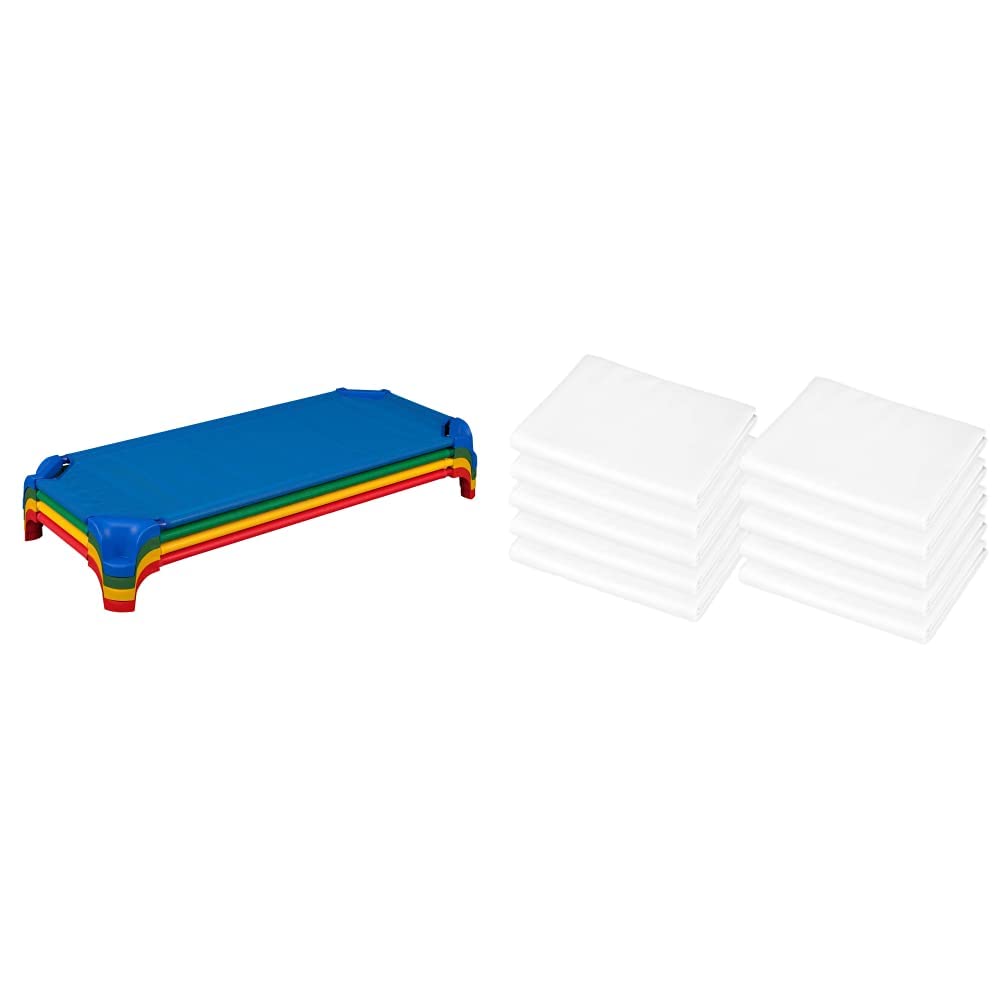 Blue Stackable Daycare Cot (Pack of 6) V180476