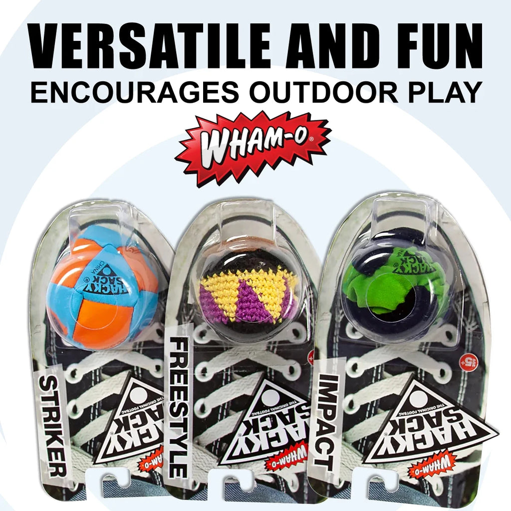 3 PACK Hand Stitched 3 Panel Footbag W4078