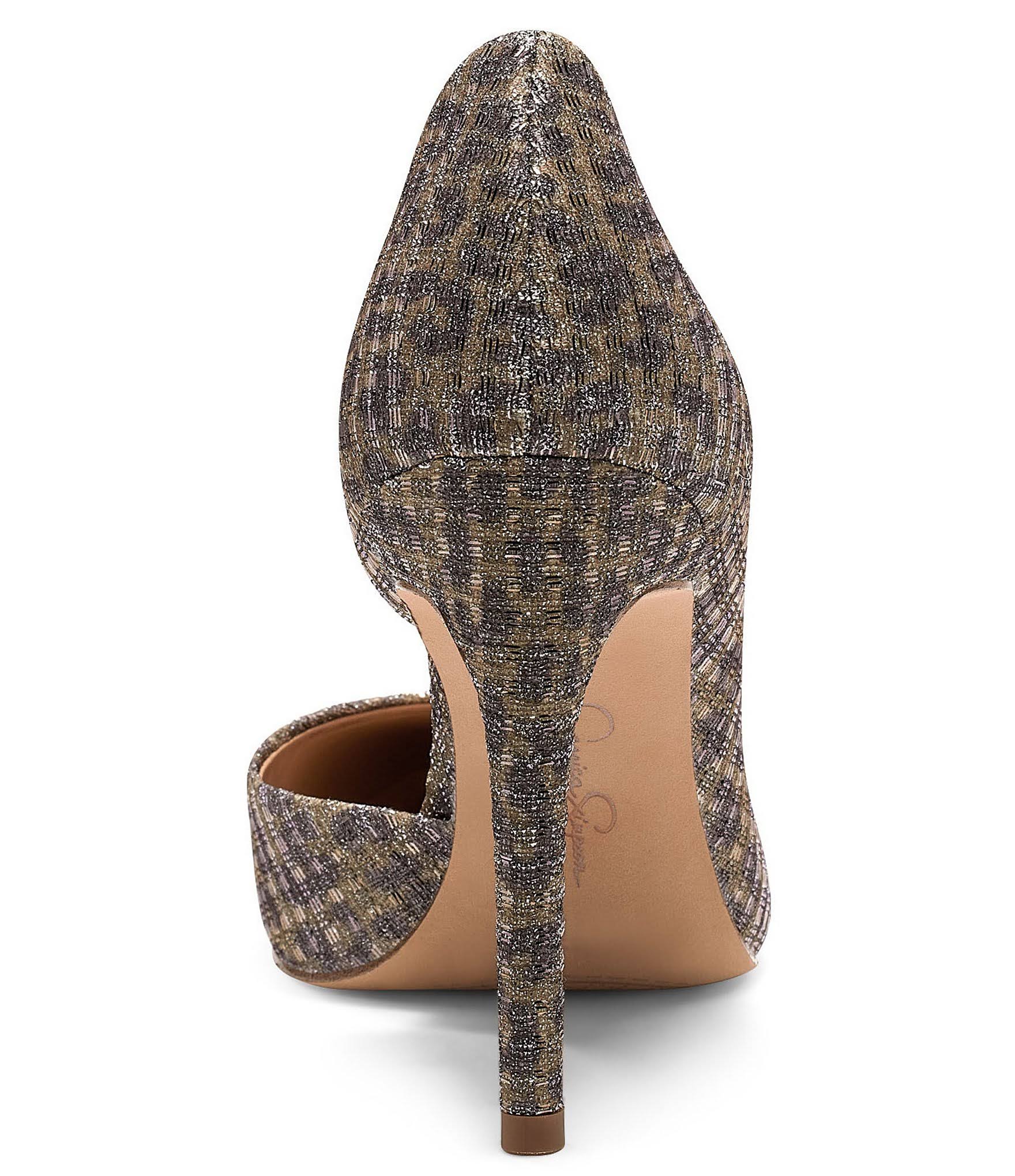 Metallic Leopard Print D'Orsay Pumps K61491