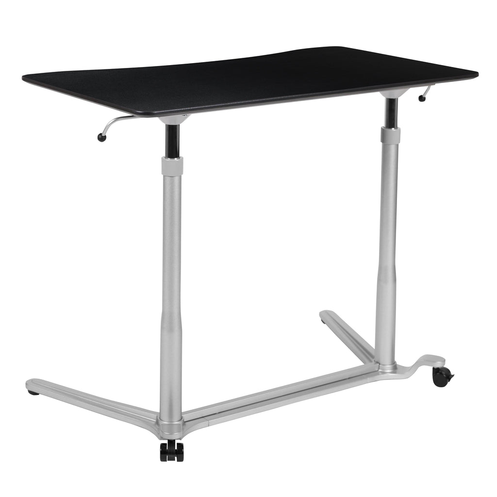 Black Sit-Stand Computer Desk I259