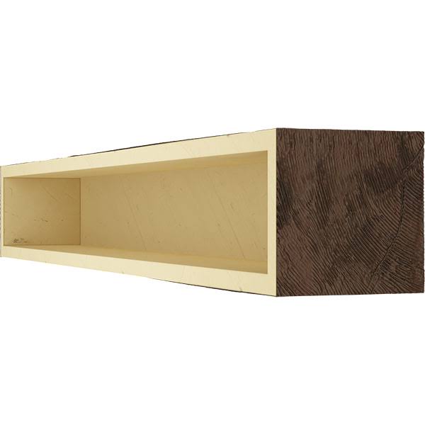Hand Hewn Faux Wood Fireplace Mantel E847