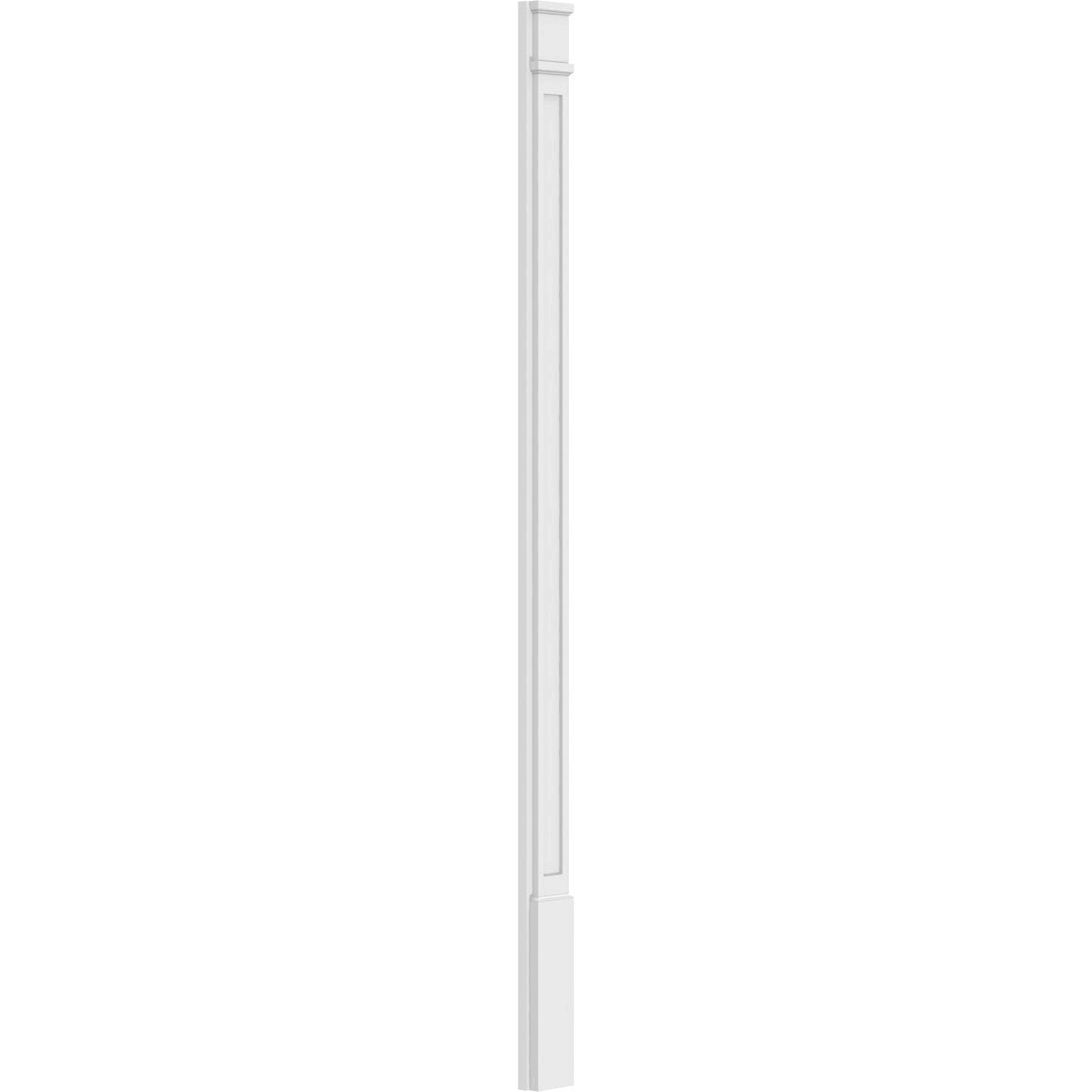 Flat Panel PVC Pilaster with Decorative Capital & Base (Pair) C3707