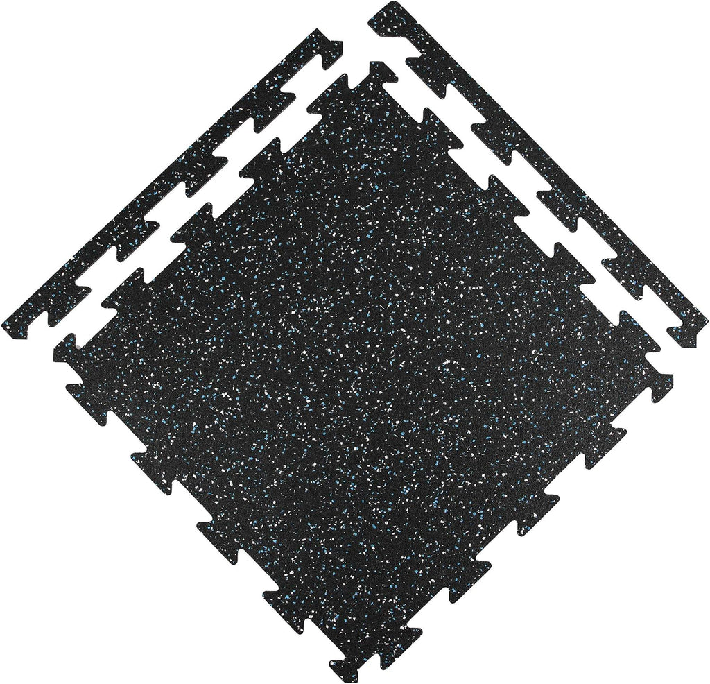 1/4 Inch Thick Eco-Lock Rubber Interlocking Floor Tiles P845570