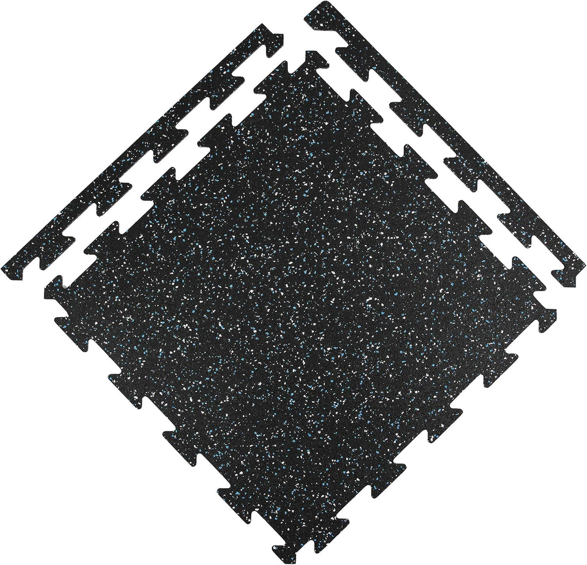 1/4 Inch Thick Eco-Lock Rubber Interlocking Floor Tiles P845570