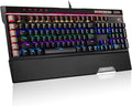 Mechanical Gaming Keyboard Blue Switches RGB Backlight with 2 USB Ports Pack of 2 F738