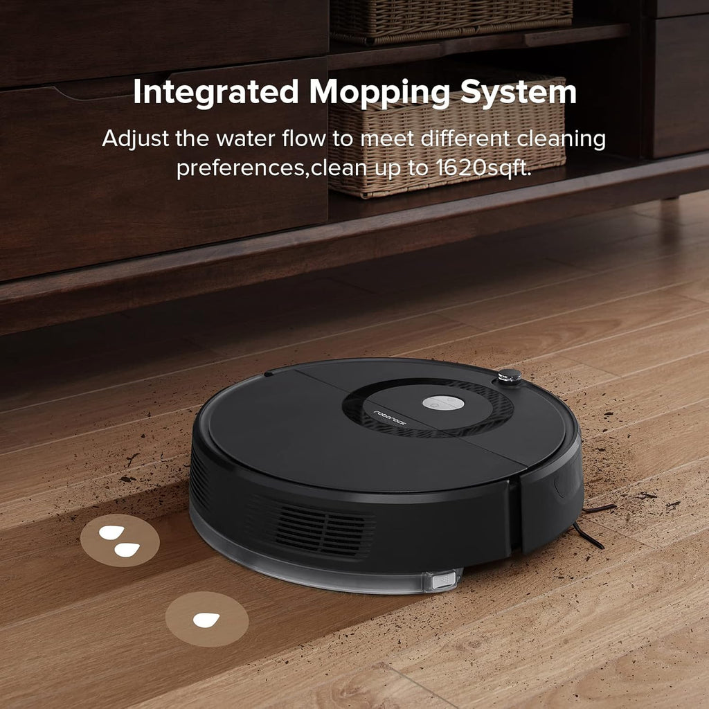 Black Robot Vacuum and Mop M2214