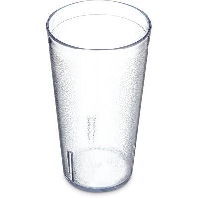 16 oz Clear Plastic Drinking Glass Set of 12 I600306