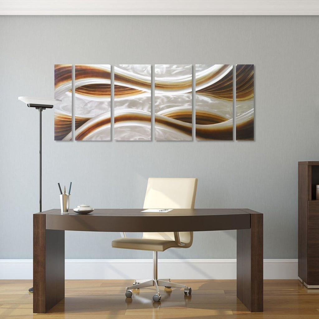 3D Metal Wall Art 6-Panels 24 x 65 O53370