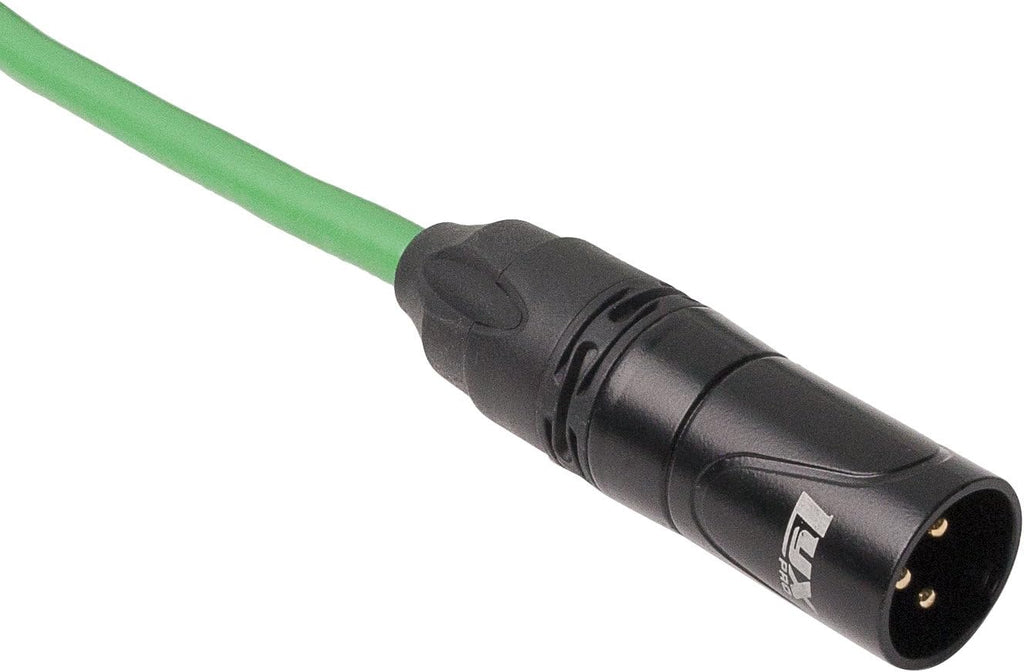 100 Feet XLR Microphone Cable Balanced Male to Female 3 Pin Mic Cord Green Pack of 2 N223