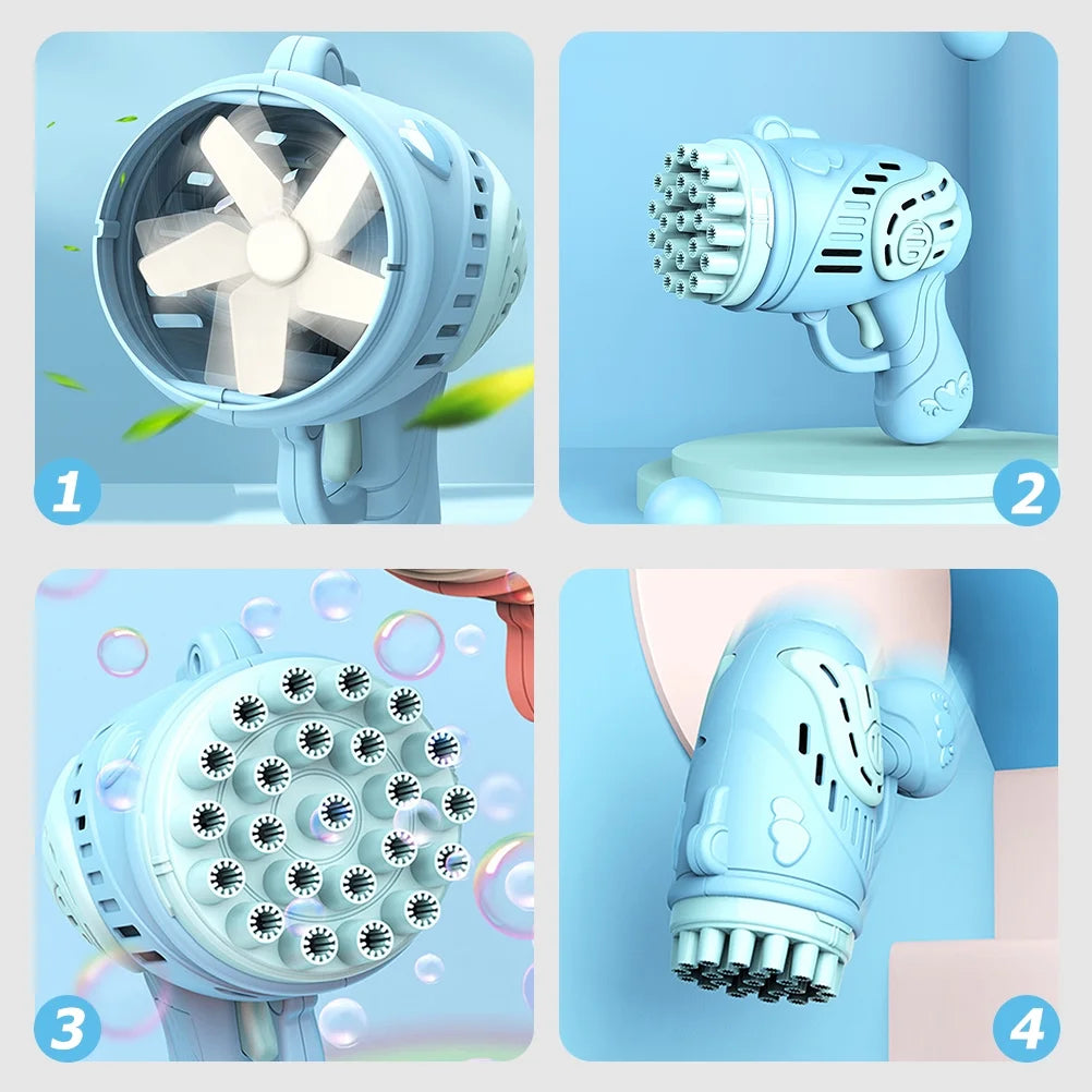 23 Hole Bubble Machine Bubble Blower Toy X372