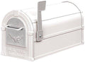 White Silver Rural Mailbox D184