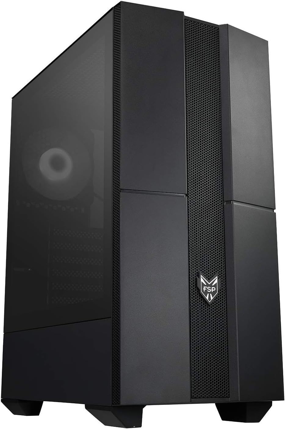 ATX Mid Tower PC Gaming Case with Tempered Glass Side Panel D5809