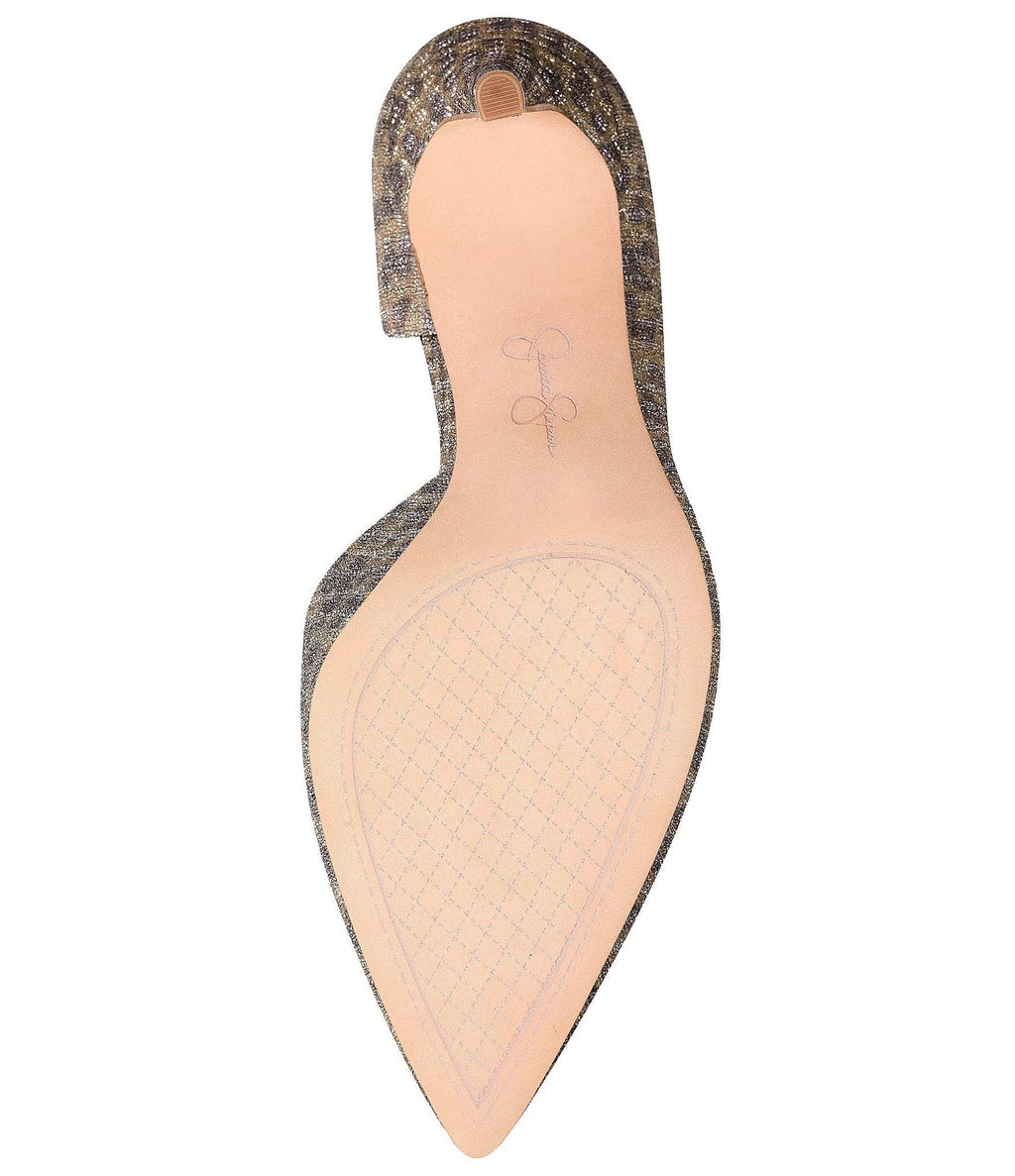 Metallic Leopard Print D'Orsay Pumps K61491