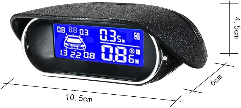 Dual Core 6 Sensors Rear Front View LCD Display Reverse Backup Radar N259