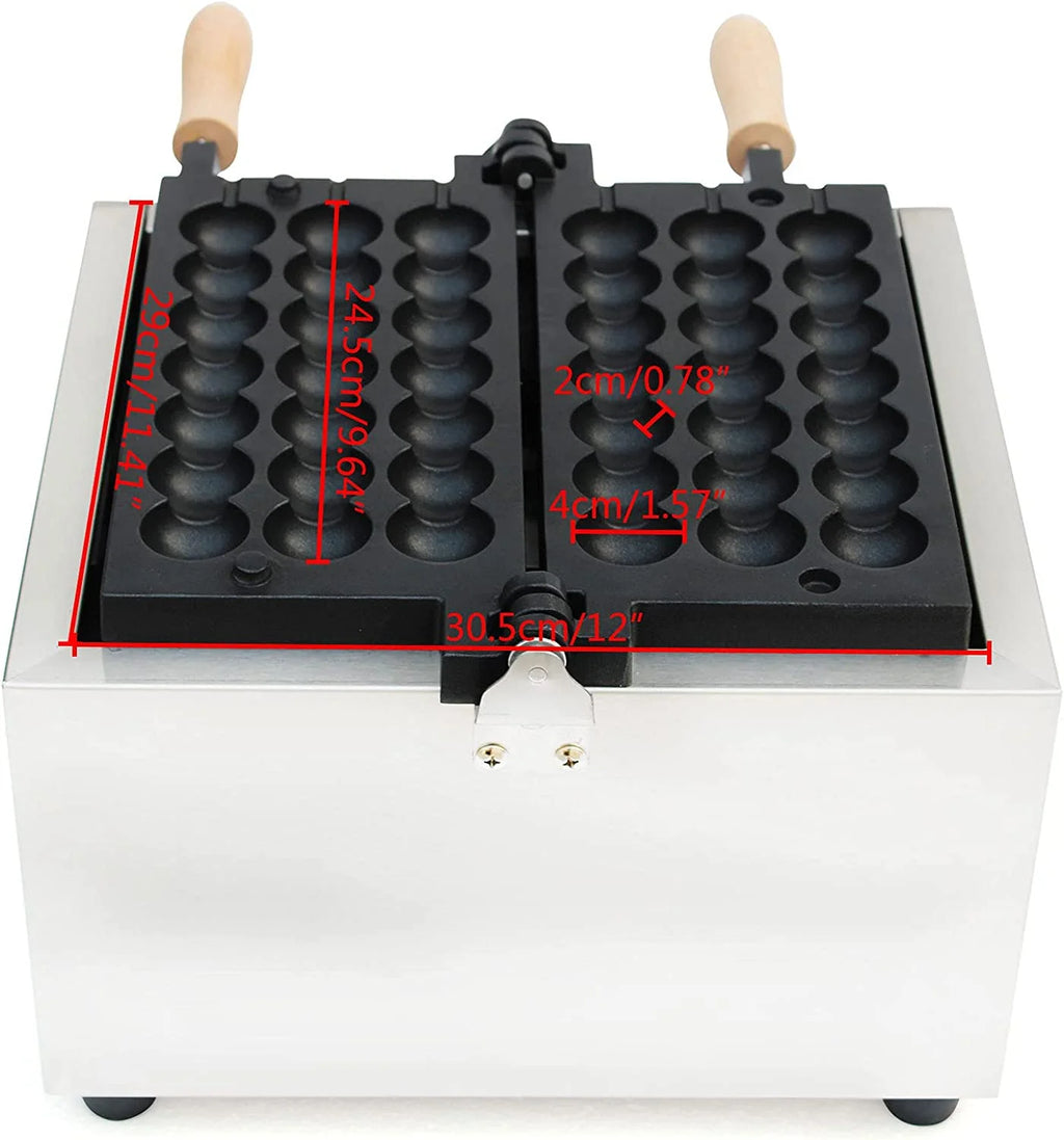 1500W Stainless Steel Non-stick Bubble Waffle Maker E9822