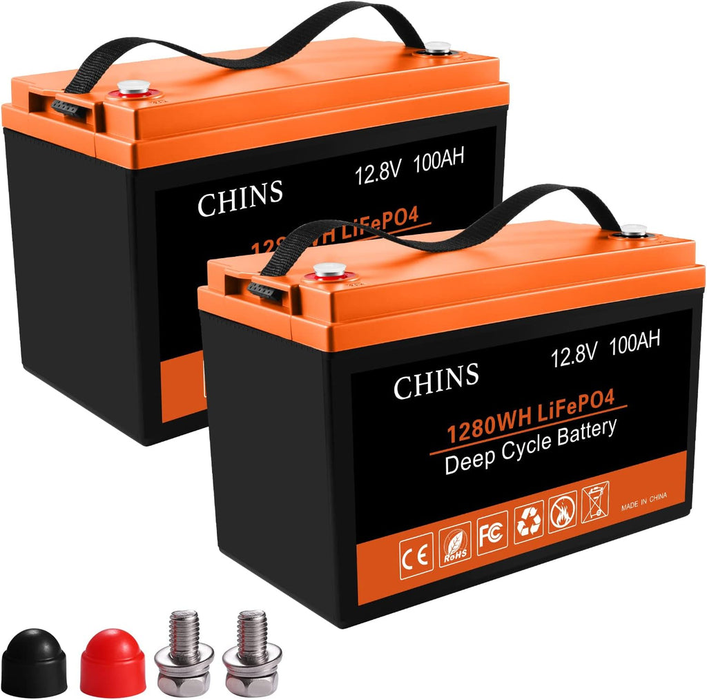 12V 100AH LiFePO4 Lithium Battery with Built-in 100A BMS P330