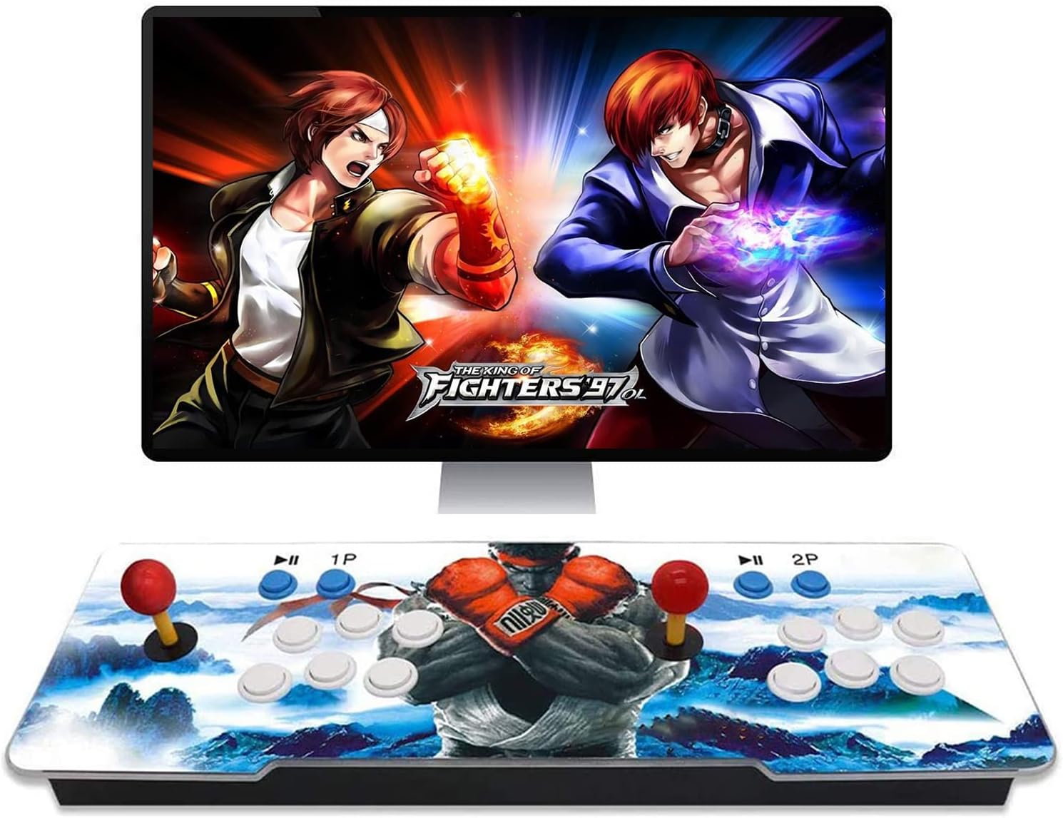 3D Arcade Game Console, 3399 Games, Sky Blue U855