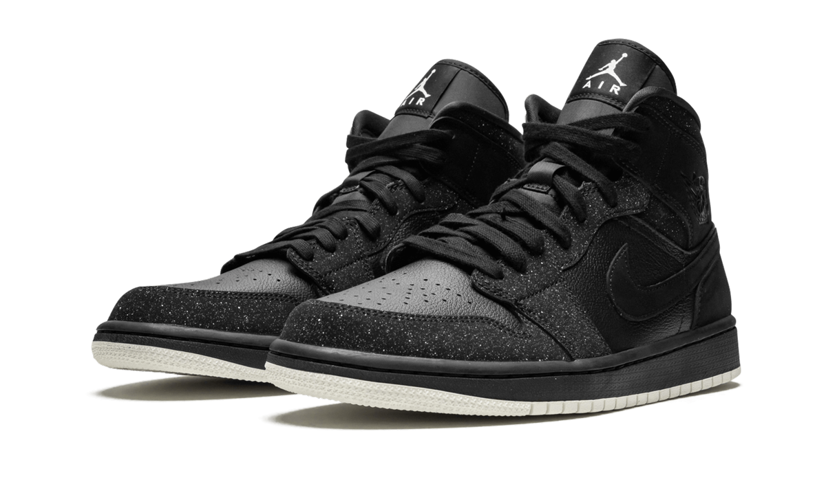 AIR JORDAN 1 MID WMNS "Glitter Black" BQ6472 001