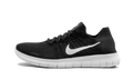 FREE RN FLYKNIT 2017 MNS WMNS "Black / White - Anthracite" 880844 001